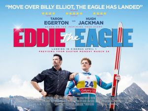Eddie the Eagle, USA, 2016, Dexter Fletcher, Taron Egerton, Hugh Jackman,