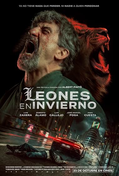 Leones en invierno poster
